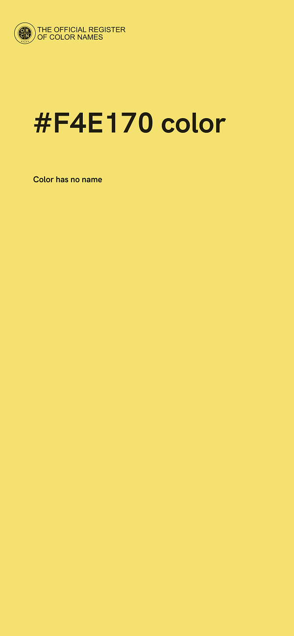 #F4E170 color image