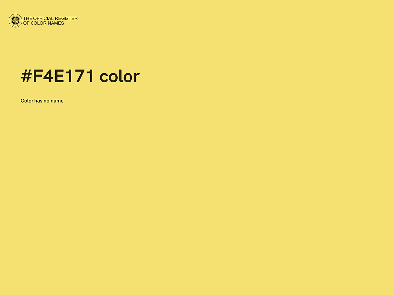 #F4E171 color image