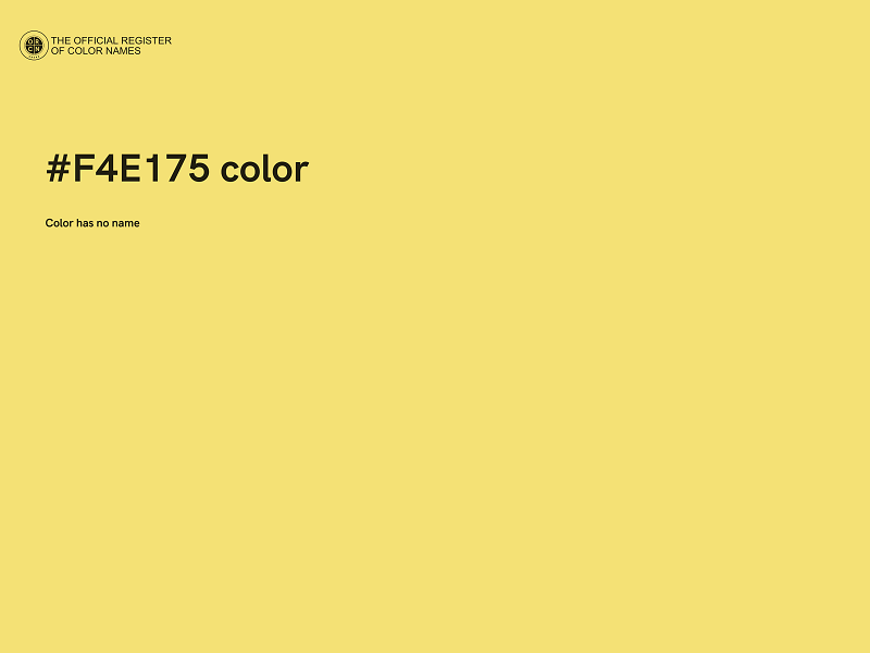 #F4E175 color image