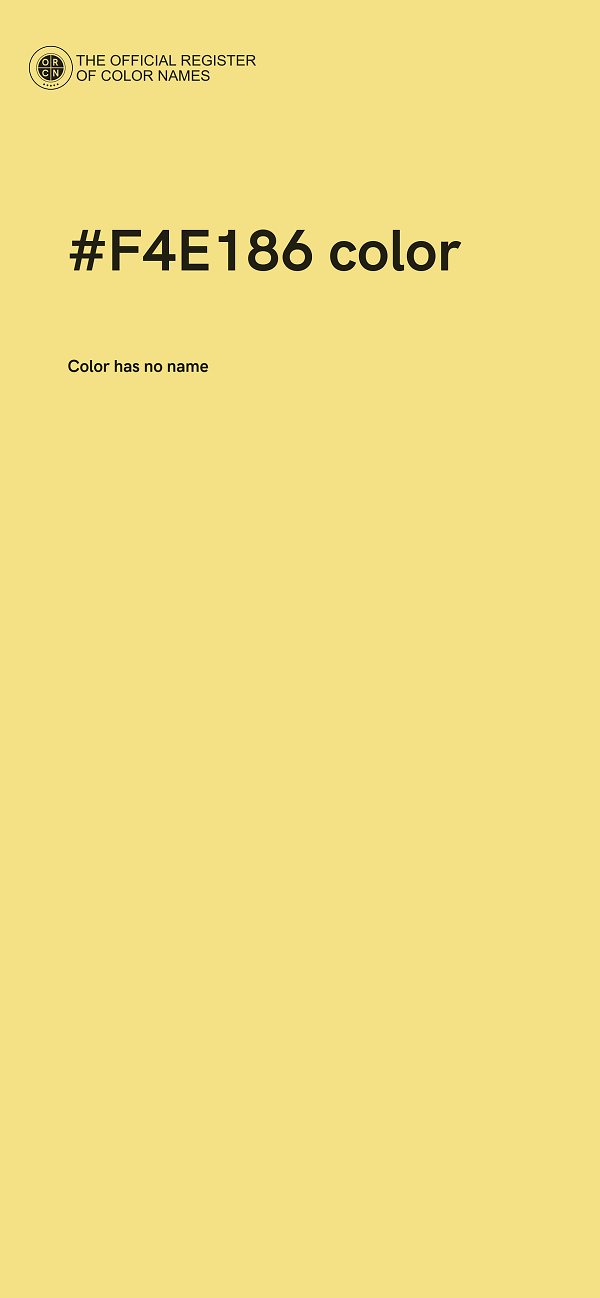 #F4E186 color image