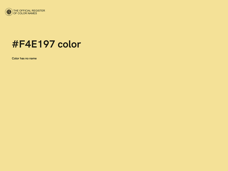 #F4E197 color image