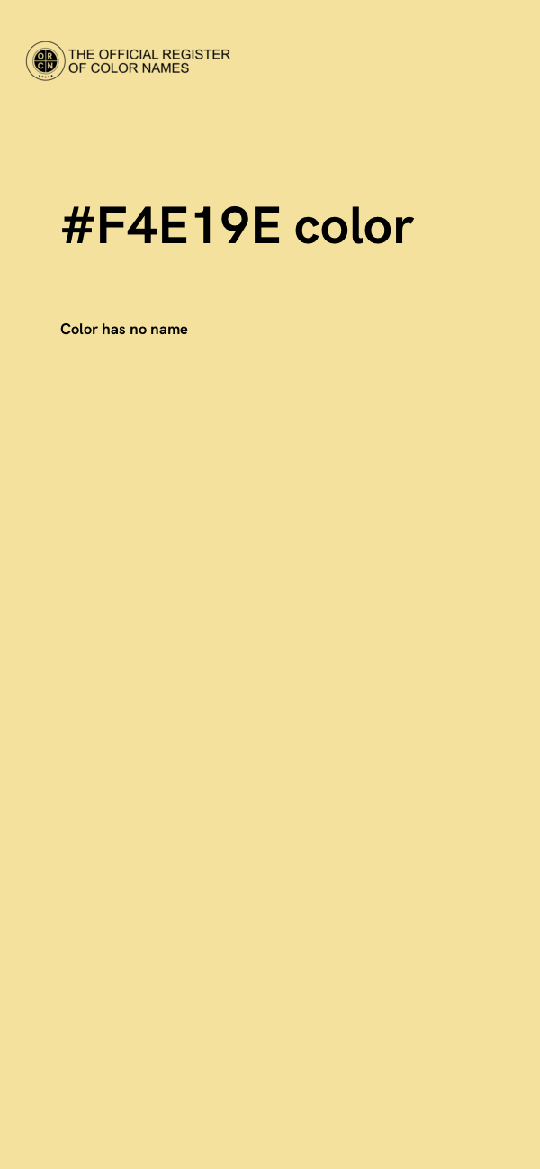 #F4E19E color image