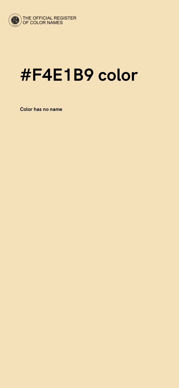 #F4E1B9 color image