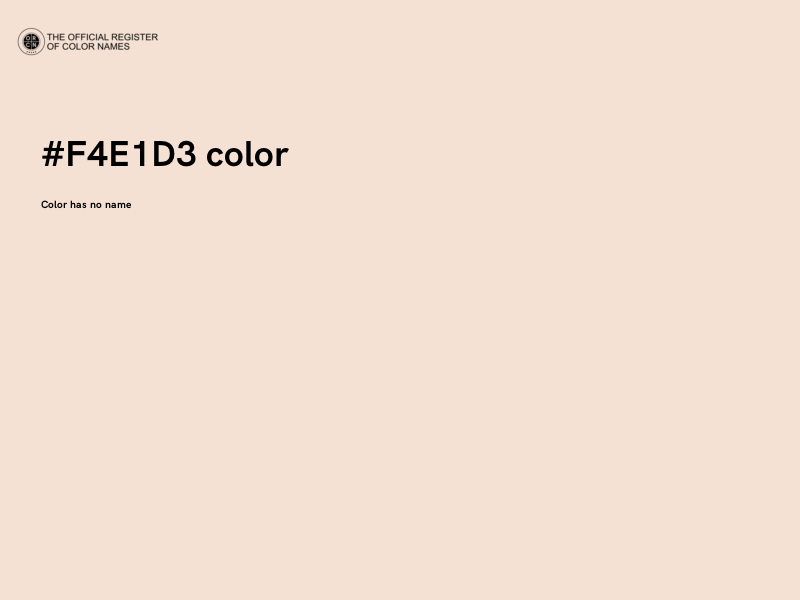#F4E1D3 color image