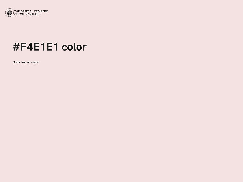 #F4E1E1 color image