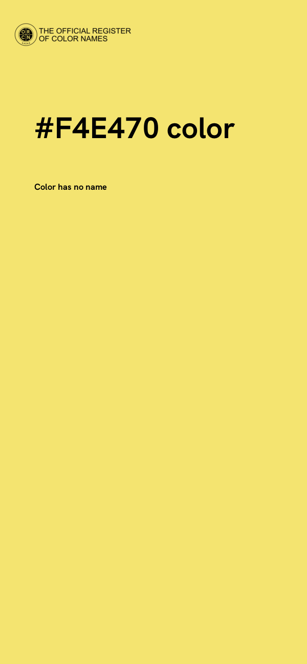 #F4E470 color image