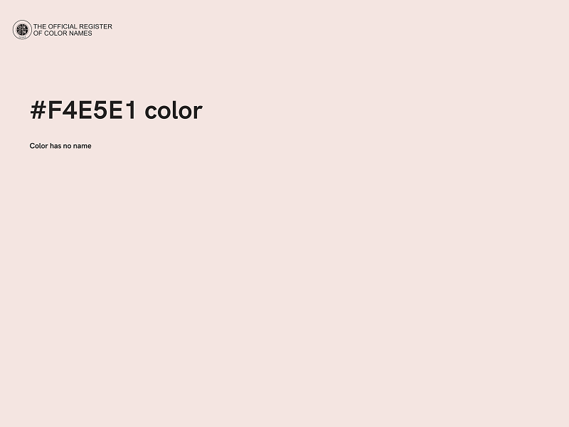 #F4E5E1 color image