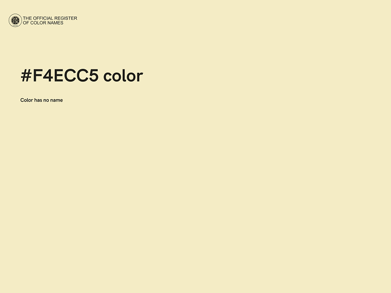 #F4ECC5 color image