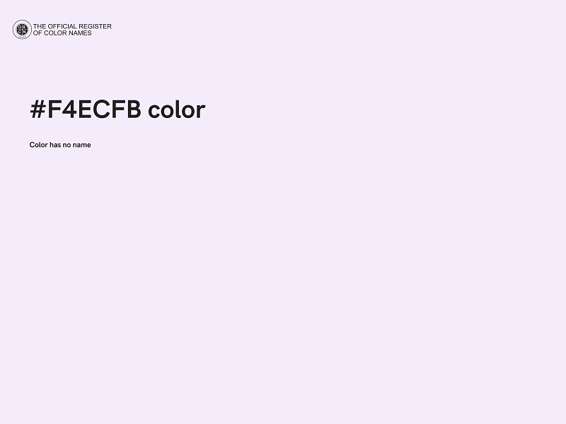 #F4ECFB color image