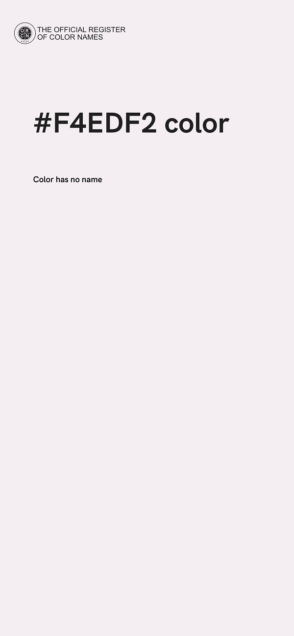 #F4EDF2 color image