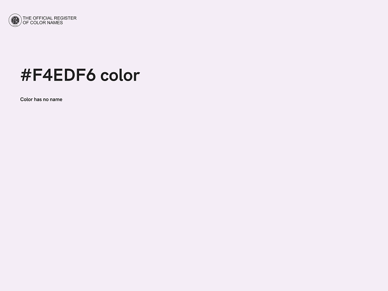 #F4EDF6 color image