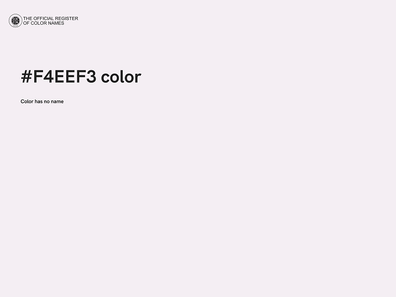 #F4EEF3 color image