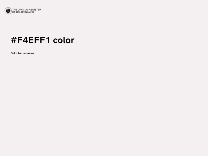 #F4EFF1 color image