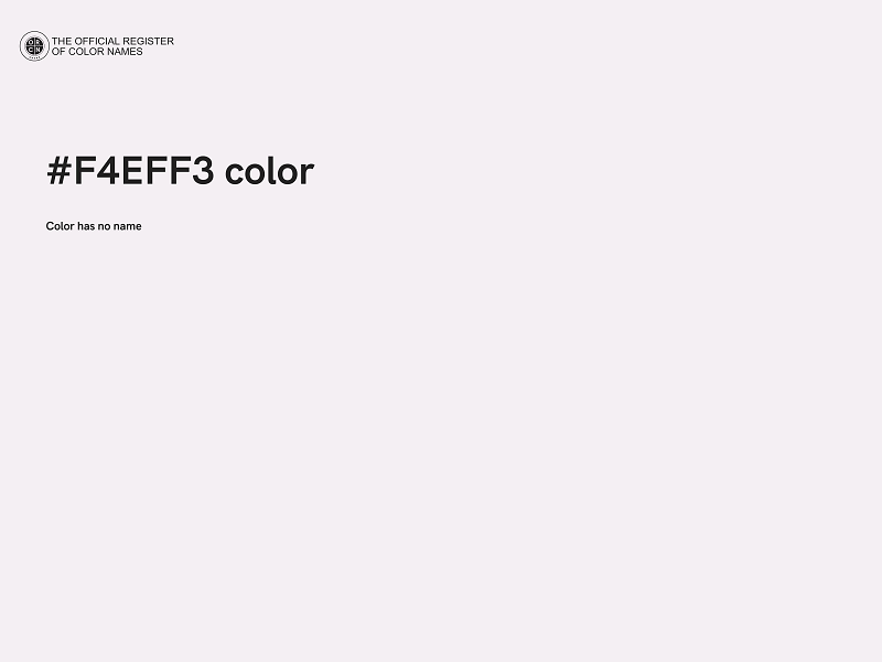 #F4EFF3 color image