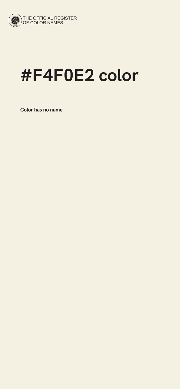 #F4F0E2 color image