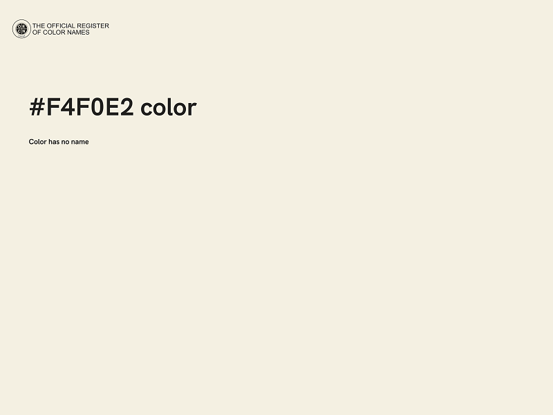 #F4F0E2 color image
