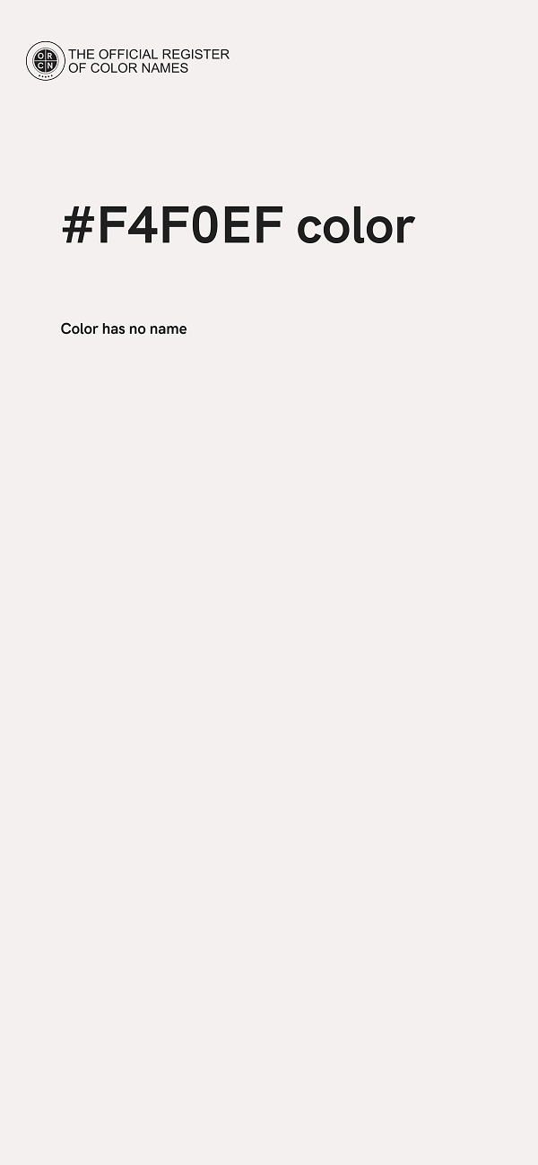 #F4F0EF color image