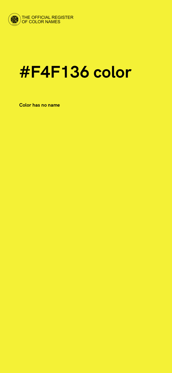 #F4F136 color image