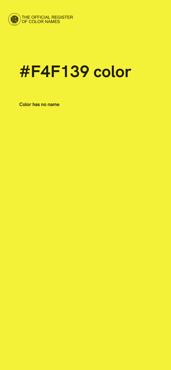 #F4F139 color image