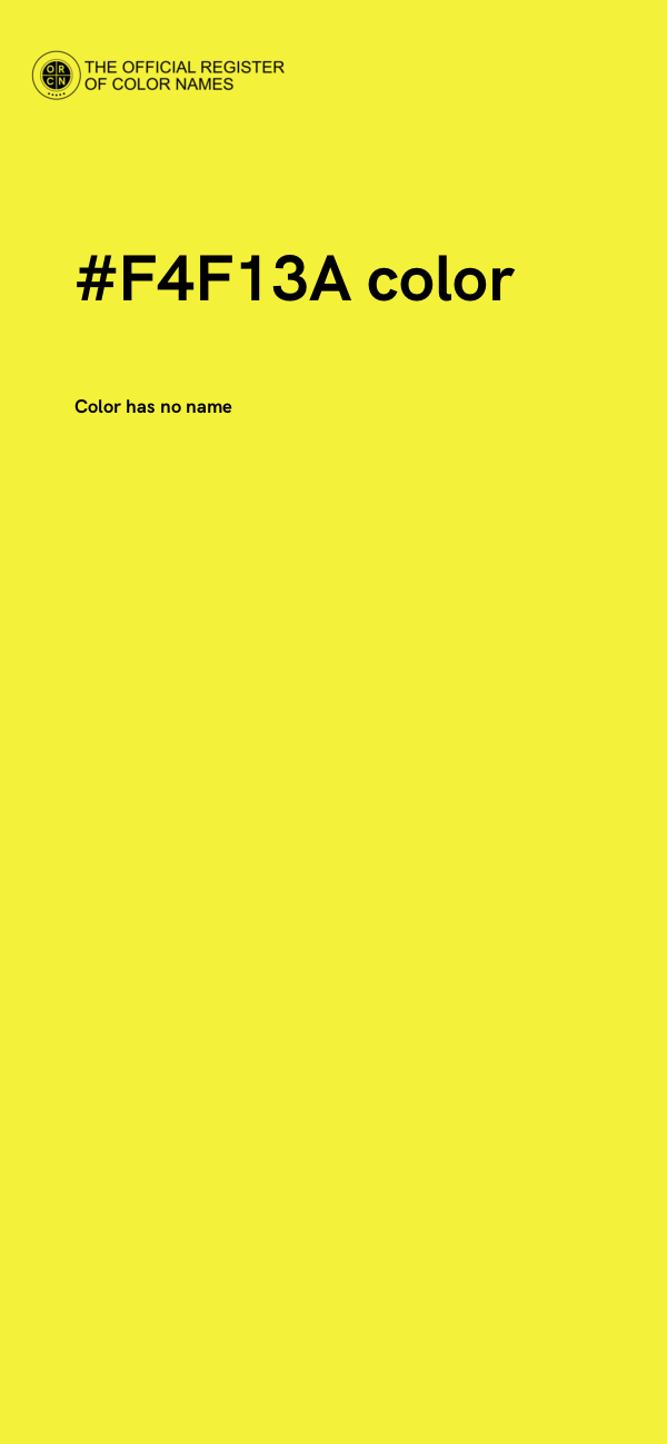 #F4F13A color image