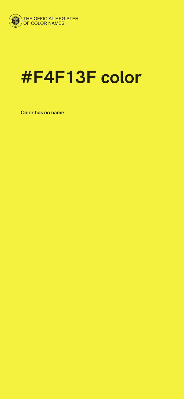 #F4F13F color image