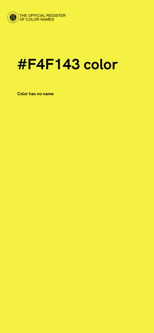 #F4F143 color image