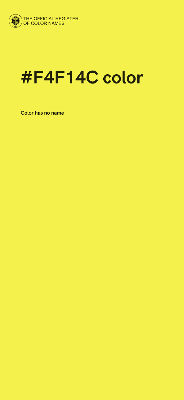 #F4F14C color image