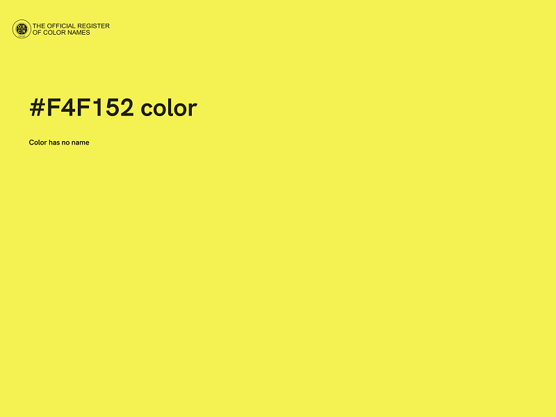 #F4F152 color image