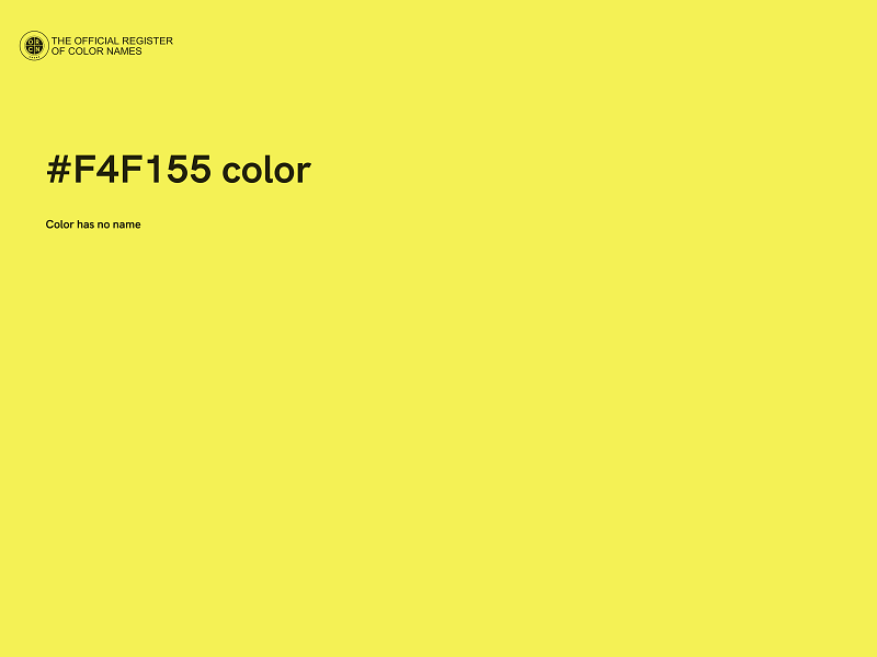 #F4F155 color image