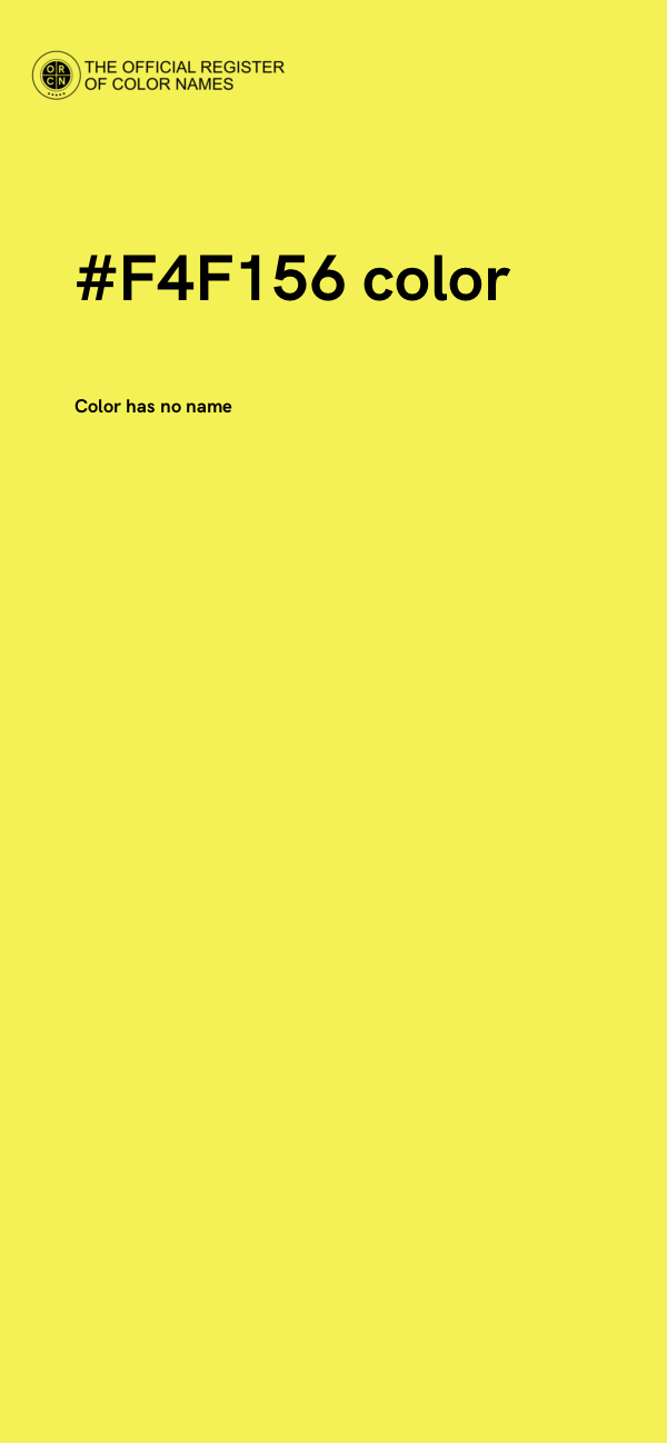 #F4F156 color image