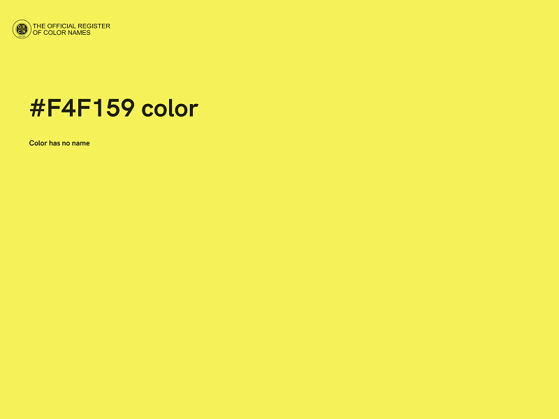 #F4F159 color image