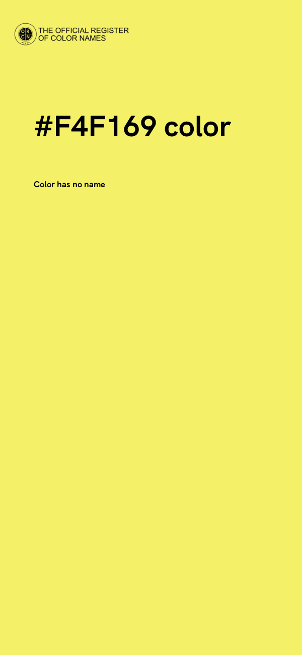 #F4F169 color image