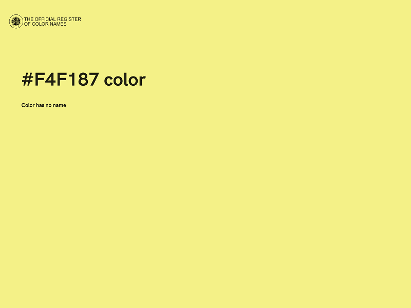 #F4F187 color image