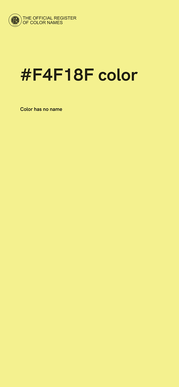 #F4F18F color image