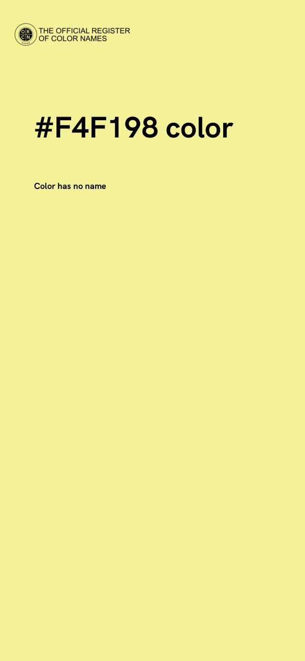 #F4F198 color image