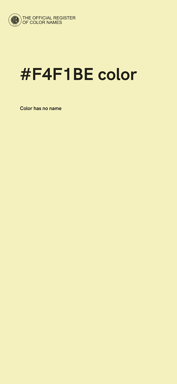 #F4F1BE color image