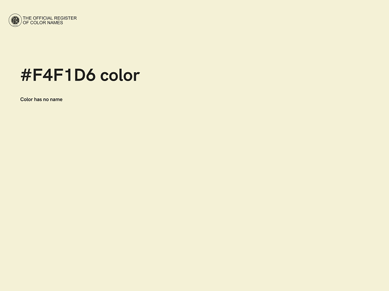 #F4F1D6 color image