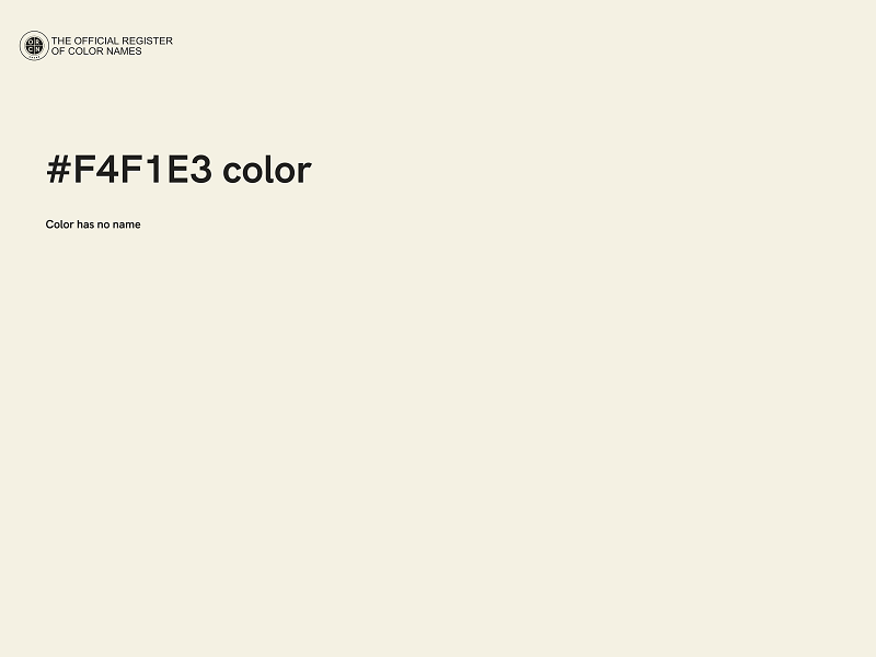 #F4F1E3 color image