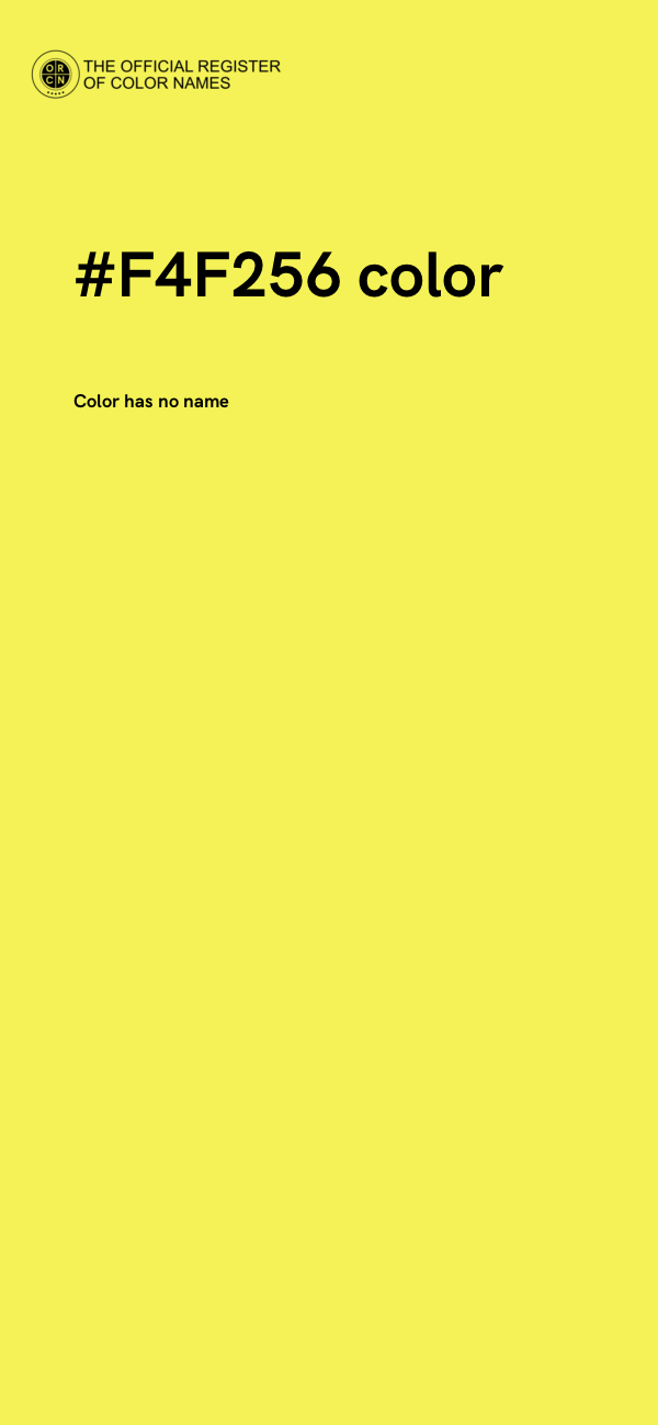 #F4F256 color image