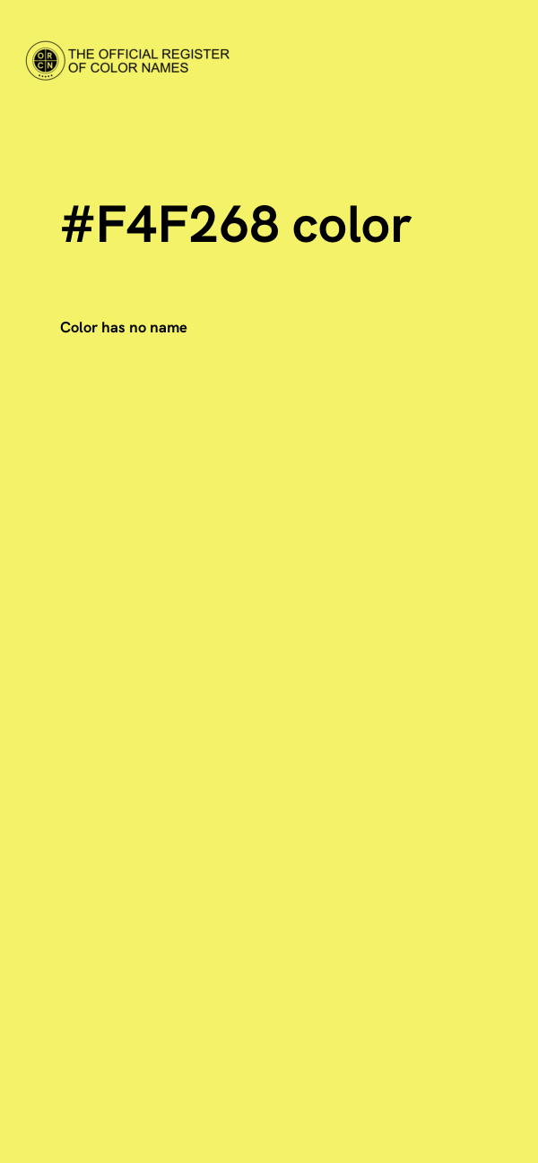 #F4F268 color image