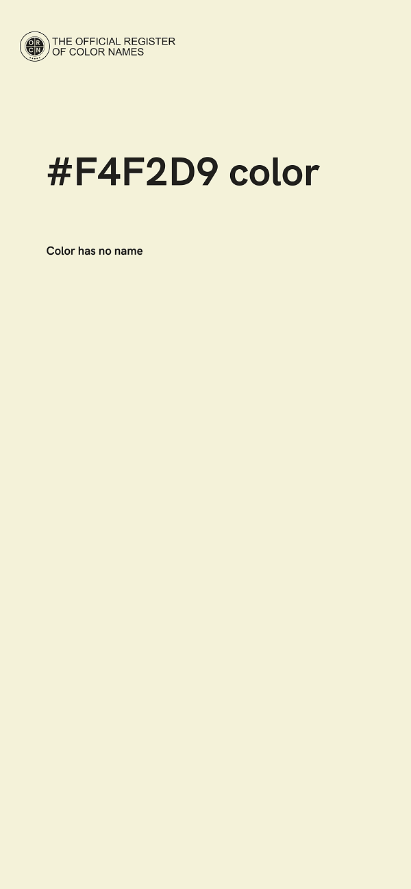 #F4F2D9 color image