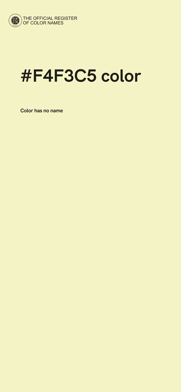 #F4F3C5 color image