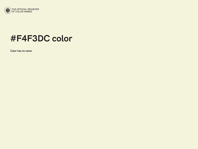 #F4F3DC color image