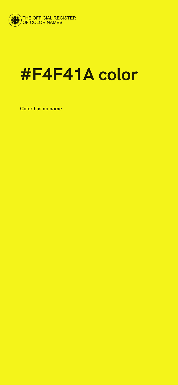 #F4F41A color image