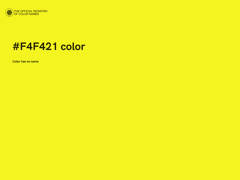 #F4F421 color image