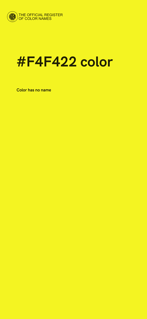 #F4F422 color image