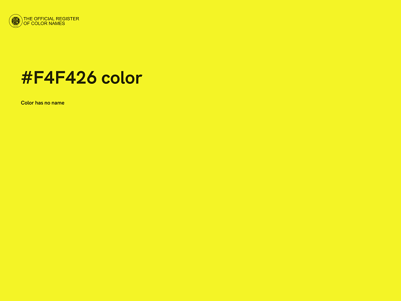 #F4F426 color image