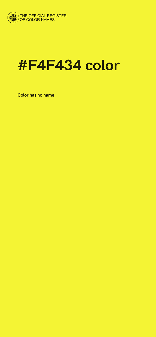 #F4F434 color image
