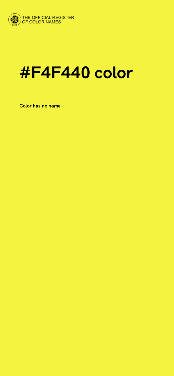 #F4F440 color image