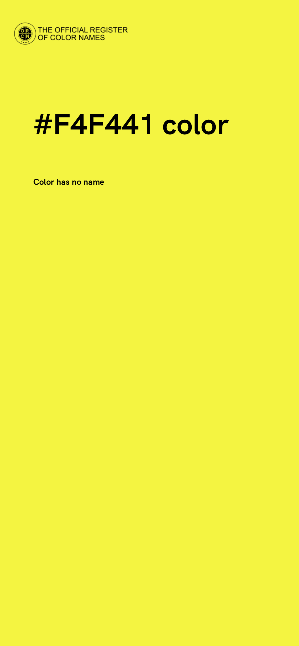 #F4F441 color image